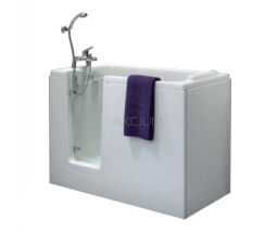 Wanna siedząca z drzwiami szklanymi umiejscowionymi lewostronnie 1200x650mm PRIYA