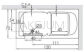 Wanna z drzwiami umiejscowionymi prawostronnie lub lewostronnie 1500x700 COMFORT15 - 4