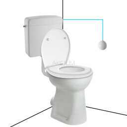 Zestaw Wc dla niepełnosprawnych z przyciskiem pneumatycznym