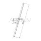 Lustro uchylne w ramie ze stali nierdzewnej czarne 800x600 AKC800600C - 2